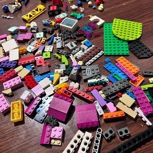 Colorful mix of Lego Building Block with Roblox pieces